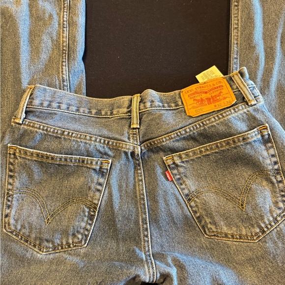 Levi's Men's Straight Fit Blue Jeans Sz 32x32 - Picture 2 of 5